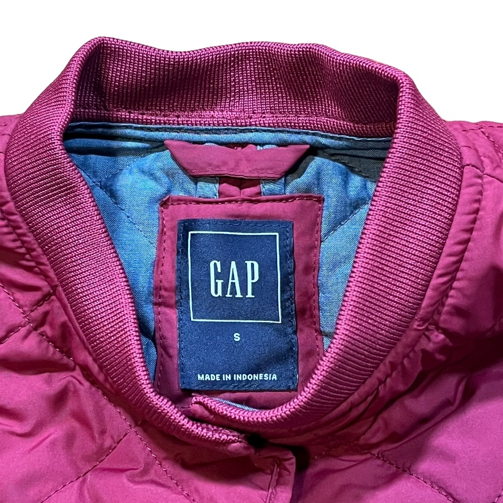 Gap Vest Women’s Small Burgundy Button Down - Picture 6 of 11
